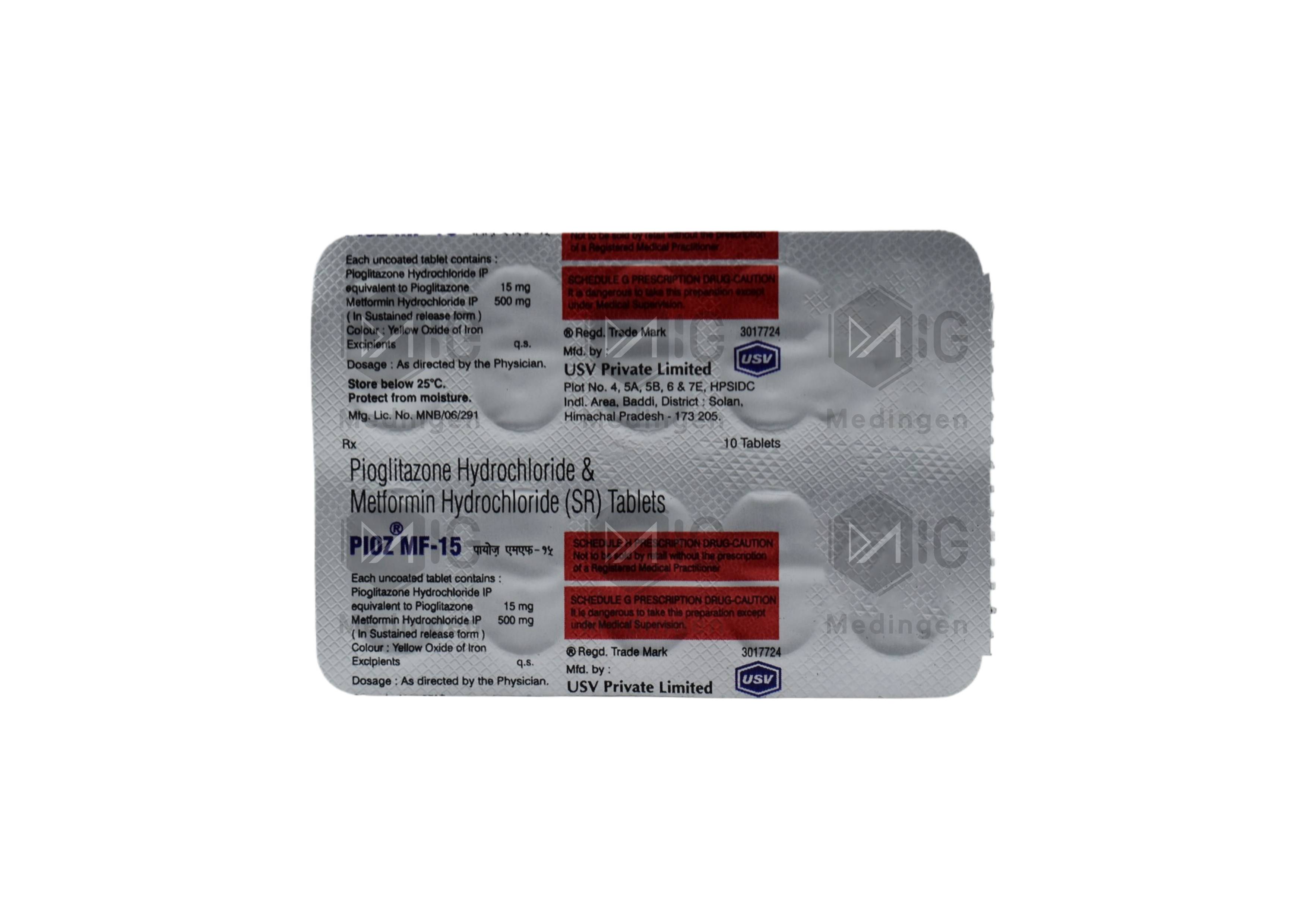 PIOZ MF 15MG